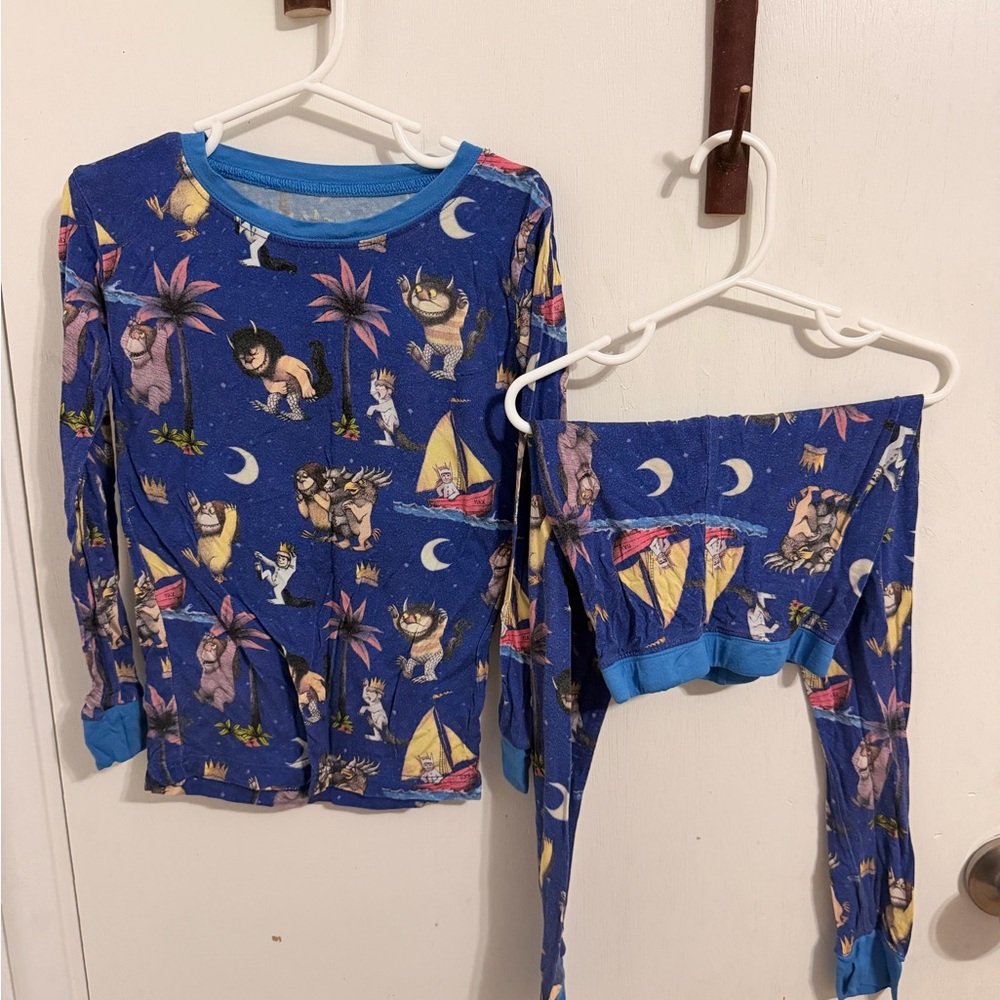 Little Sleepies Where the Wild Things Are two piece pjs 4T